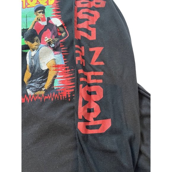 Boyz In The Hood Movie Color Graphic Print On Black Longsleeve T-Shirt Size L - Picture 4 of 7